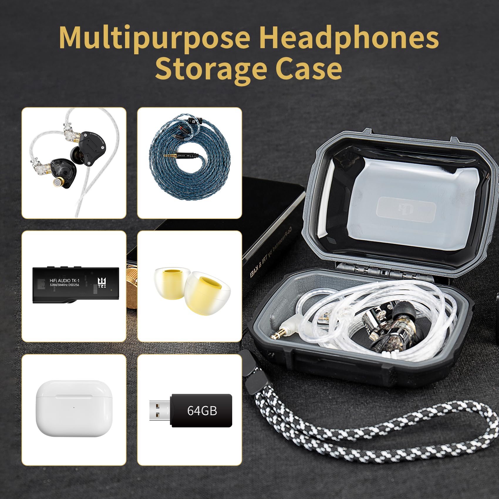 Amazon | CCZ Taichi ハードシェル IEM ケース KZ ZS10 Pro用